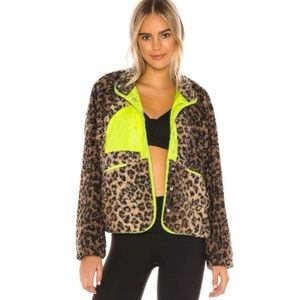FREE PEOPLE MOVEMENT Leopard Neon Queen of the Jungle Jacket XS